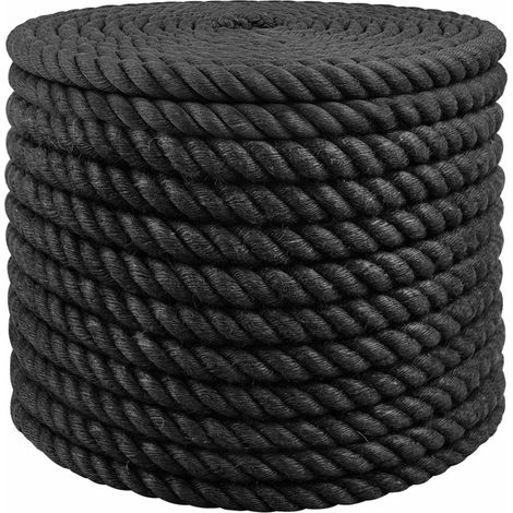 Filiyano-Corde de jute noire 16 pouces, 100 % jute Tossa (1/5)