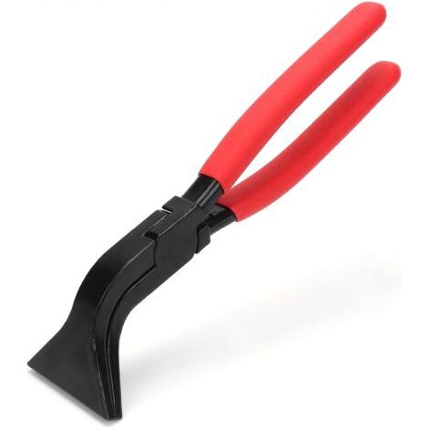 Biegezange, Blechzange, Biegezange, 45°-Winkel, 60 mm breit, Blechzange mit rutschfestem Griff zum Biegen und Glätten von Blech, rot
