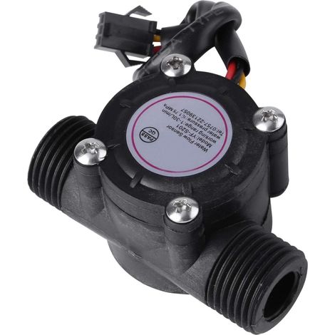 Capteur de débit d'eau à effet Hall, capteur de débit d'eau, haute précision DN15 G1/2 capteur de débit d'eau débitmètre à effet Hall 1-30L/min (1/5)