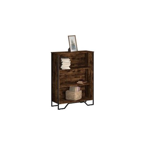 Bibliothèque chêne fumé 80x31x106 bois d'ingénierie (1/5)