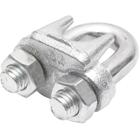 Morsetto zincato DIN 741-18 per cavo da 18 mm Breckner Germany (1/3)