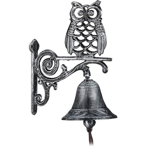 Timbre de puerta con búho