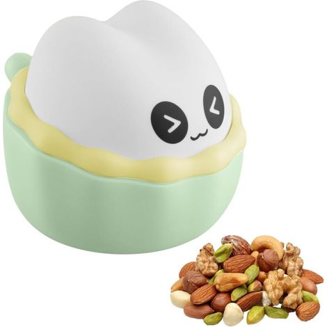 Contenitori per snack per bambini piccoli, contenitori per snack in silicone per neonati, contenitori per snack a tenuta stagna, bicchieri per snack con coperchio, adatti al microonde e al frigorifero (1/4)