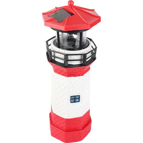 Solarbetriebene, drehbare LED-Außenleuchte, Landschaftslampe für Garten und Hof, Dekoration, weißes, rotes und weißes Licht (1/5)