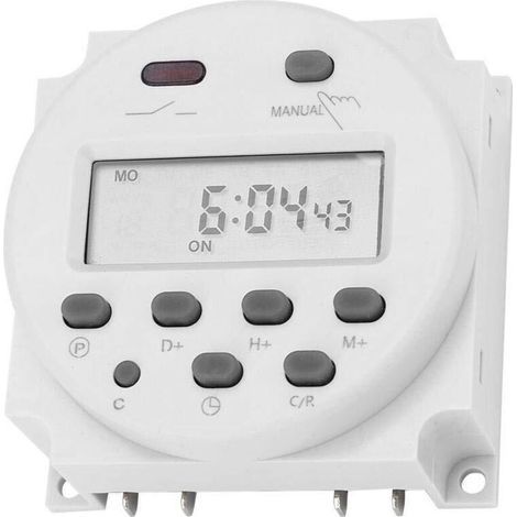 Mini CN101A LCD de Grande Taille Contrôle de Micro-Ordinateur numérique Interrupteur de minuterie d'alimentation Haute précision DC 12V Anti-interférence (1/4)