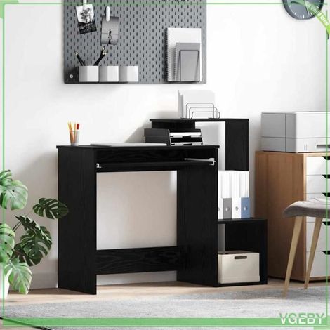 Bureau - ABI - Chêne noir - Bois d'ingénierie - 106 x 41 x 88,5 cm (1/5)