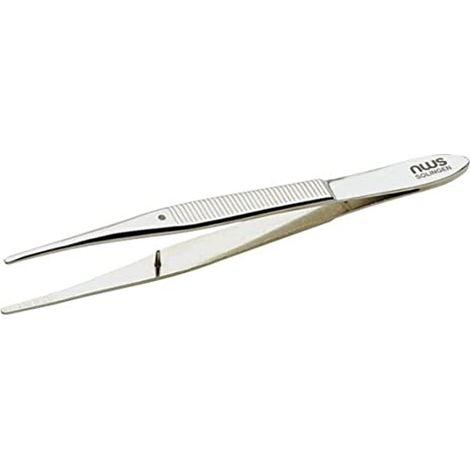 NWS Präzisionspinzette mit feinen Spitzen und ergonomischem Design, 120 mm
