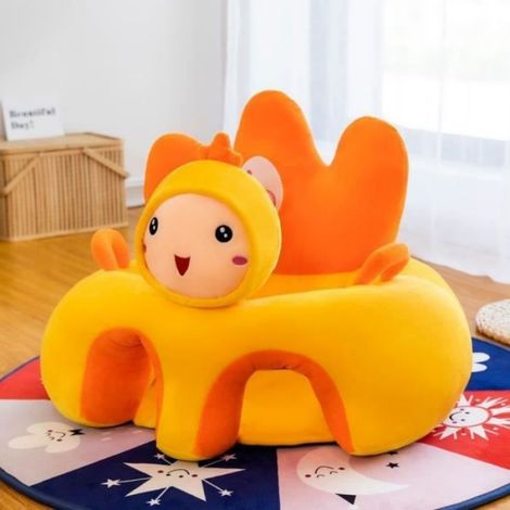 Fauteuil Bébé - 50 x 50 x 40 cm - Pour Bébés de 3 à 12 Mois - En Peluche et Coton PP - 1 Pièce (1/4)