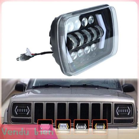 Garosa phares LED de 7 pouces Remplacement de phare LED de voiture Durable imperméable d'intense luminosité de moto centrale (1/5)