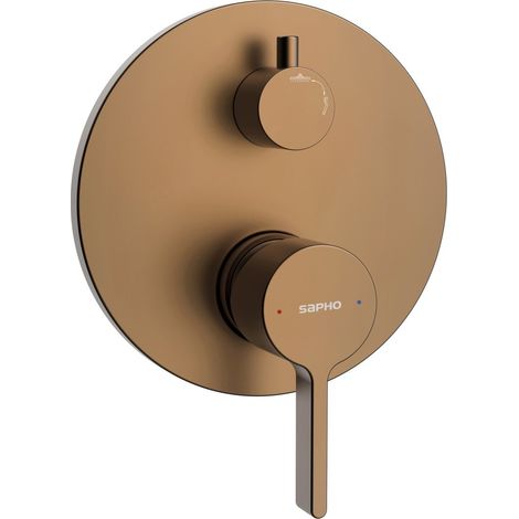 Mitigeur de douche à encastrer ICONIC, 2 sorties, cuivre mat