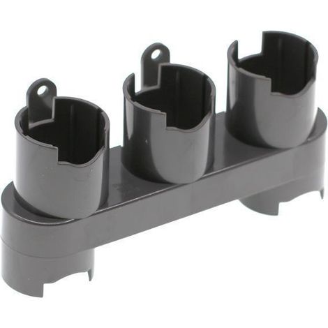 Dispositivo para colgar los cabezales de cepillo de las aspiradoras Dyson V7 a V15 (gris, 5 orificios) (1/4)