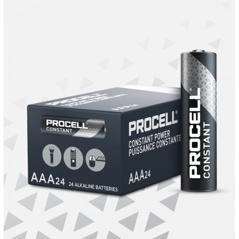 Scatola da 10 batterie alcaline 1.5V AAA Procell Constant Power