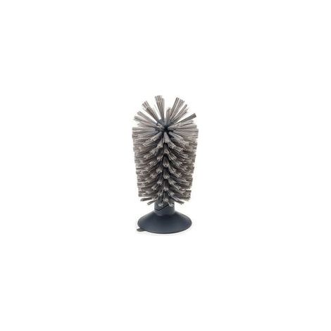 Brosse à verre avec ventouse, grise –