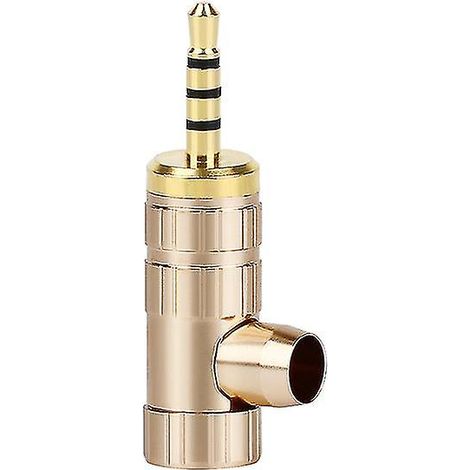 Cinq prises audio de 2,5 mm, compatibles avec le connecteur de câble à souder pour casque HiFi du lecteur NW-WM1Z/A, adaptateur de prise casque mâle stéréo 4 pôles de 2,5 mm. (1/5)