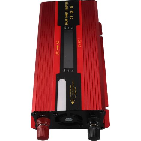 1000W Tragbarer Wechselrichter Solarstrom-Wechselrichter für Zuhause (12V auf 220V/LCD) (1/5)