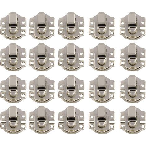 Ugreat – Iron Latch and Bolt with Antique Brass Finish – 400 Screws Included – For Jewelry Boxes and Vintage Storage – Quick Installation