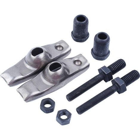 Pour Honda GX390 GX340 Kit de plaque de culbuteur de tige de poussée de soupape de culasse de moteur, Kit de culbuteur, Tige de poussée, Plaque de poussée. (1/5)
