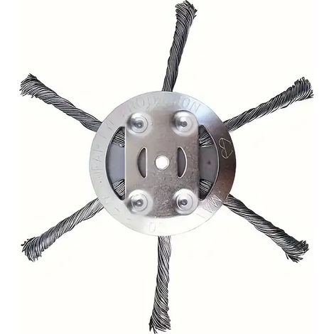 Tête de coupe 6 lames pour débroussailleuse sans fil, accessoire léger et sûr pour bordure, désherbage électrique de jardin, rognage facile des broussailles et bordures (1/3)