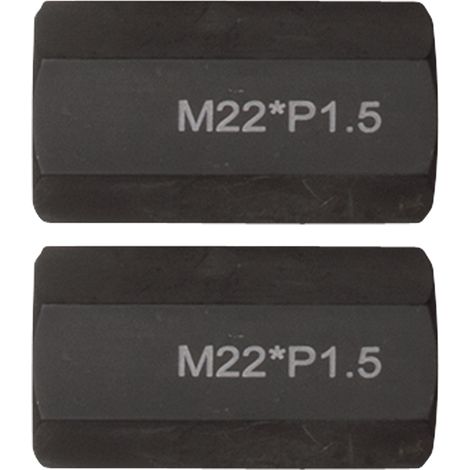 KS TOOLS 460.1776 Gewindeadapter-Satz M22x1,5x65mm, 2-tlg. (1/2)