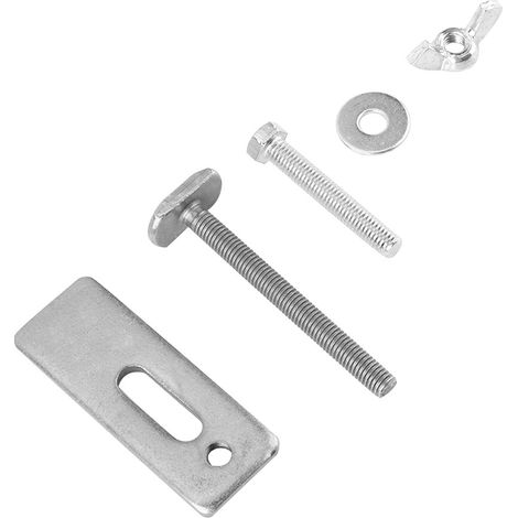 Plaque de serrage en fer 8cm pour rainure en T, table de défonceuse, fraiseuse CNC, étau de fixation, jeu de 2 pièces, outillage bois. (1/5)