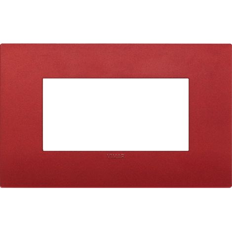 VIMAR - 19654.75 Placa clásica 4M, rojo mate