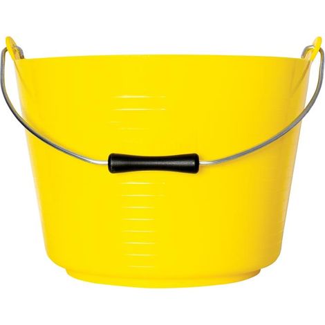 Red Gorilla TT4/Y Flexible Tub Bucket 22 litre GORTT4 (1/5)