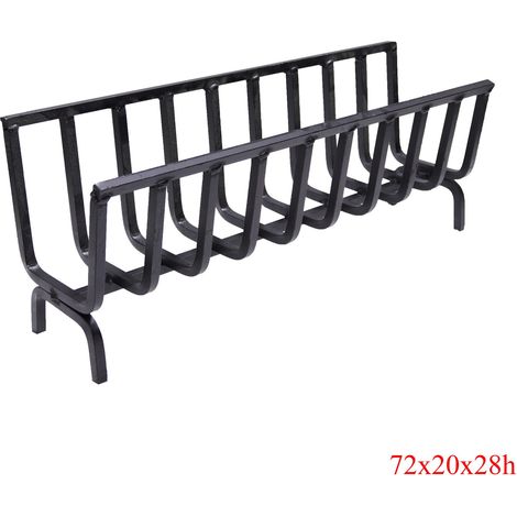 Bucialegna portalegna braciere in ferro per camino e barbecue scegli la misura : 72x20x28h cm