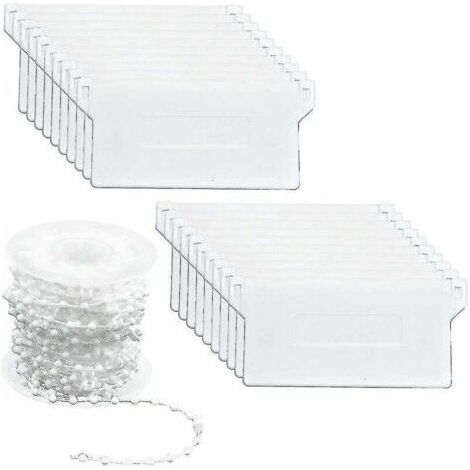 20 Pieces Vertical Blinds Weights Bottom Slats 89mm (3.5) x 10m Blind Repair Kit, White (1/5)