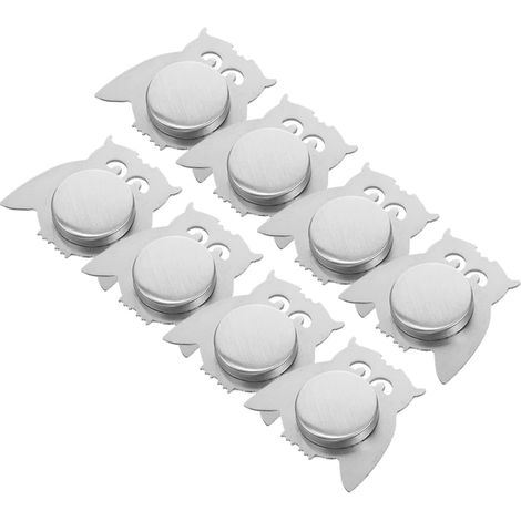 Poids pour Nappes de Table Extérieur en Acier Inoxydable Argenté, Aimant Puissant, Facile à Installer et Compact pour Décoration et Fixation Pratique (1/5)