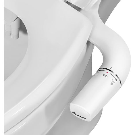 Bidet Toilette Gauche WC Bidet Japonaise Toilette Non Électrique Double Buse Interface France Taille Standard 3/8-Bidet Kit Complet