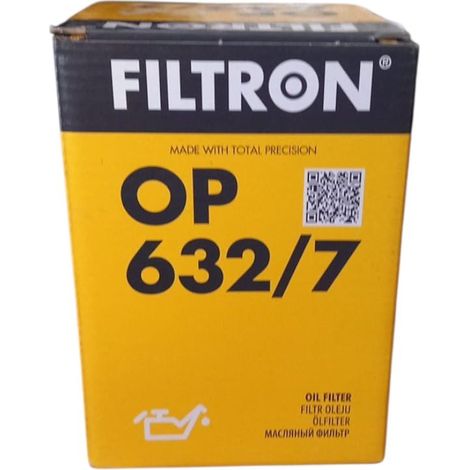 Filtro olio motore marca filtron codice filtro op 632/7