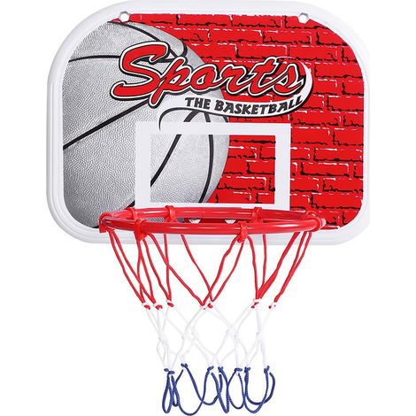Kit de Panier de Basket-Ball d'intérieur pour Enfants – Système de Panneau Mural avec Pompe et Accessoires (1/5)