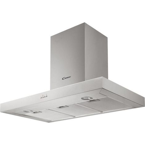 campana de pared decorativa 90cm 65db 571m3/h acero inoxidable - cmb955x - candy - (1/4)