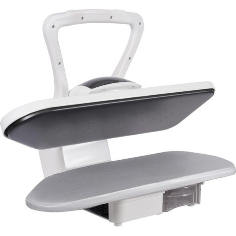 HAUTOUR Presse à vapeur intelligente blanche - Presse à vapeur numérique avec plusieurs réglages de tissu - Pour chambre à coucher, salon, magasin de vêtements - 66 x 53 x 26 cm (1/5)
