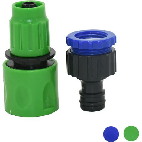 (B) Raccord rapide 3/8" pour pistolet à eau de lavage de voiture, adaptateur femelle pour tuyau d'arrosage de jardin, outils de jardinage, 1 pièce (1/5)