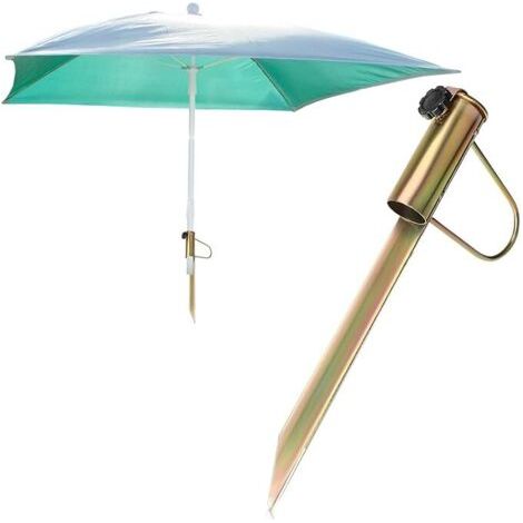 Pair - Pied de parasol avec support au sol – Support de parasol – Adapté à divers environnements – 2 pièces (1/5)