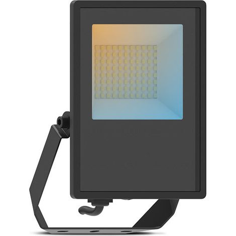 Projecteur LED Noir 30W - 3200lm - CCT 3000-6000K - IP65 - 213x138x31mm (1/5)