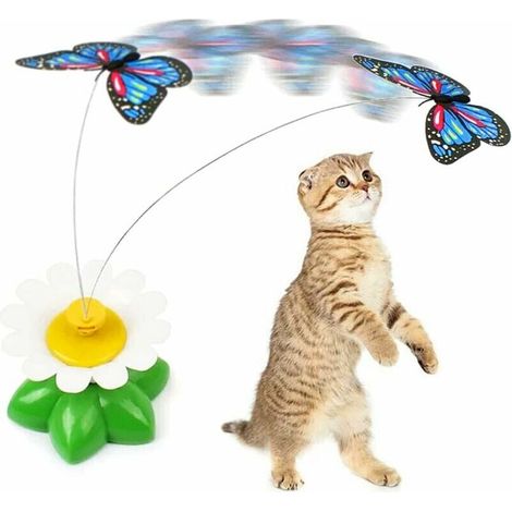Katzenspielzeug -phe Interaktives Katzenspielzeug, Schmetterlingsspaß, Übung, elektrisch, rotierend, automatisches Katzenspielzeug (1/5)