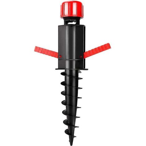 Ancrage pour parasol de plage, support réglable, vis de sécurité, clou, vis spirale, accessoires pour mobilier de jardin (1/4)