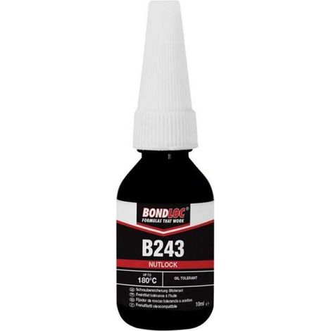 Bondloc B243-10 B243 Nutlock Medium Strength Threadlocker 10ml BONB24310 (1/3)