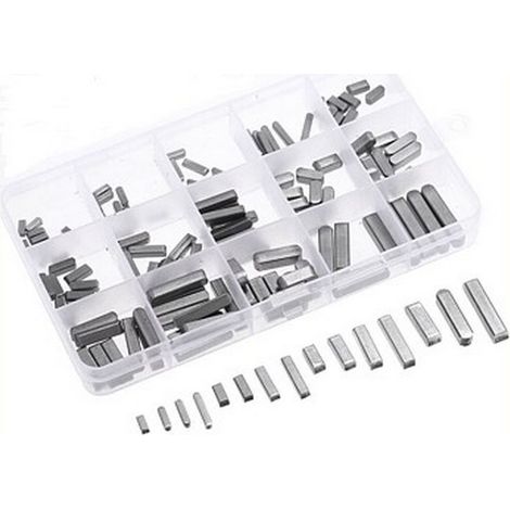Coffret de 60 clavettes parallèles en 13 dimensions – Pour assemblage précis – Dimensions variées 3x3 à 12x8 mm – Autres pièces de rechange voiture – Beast