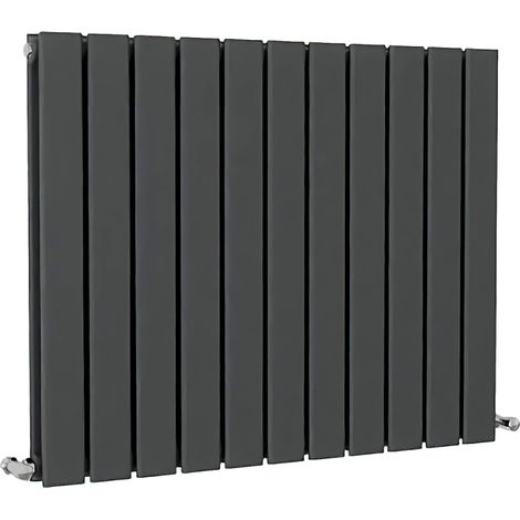 SKY Bathroom Flat Panel Radiator Horizontal 600x748mm Double Anthracite
