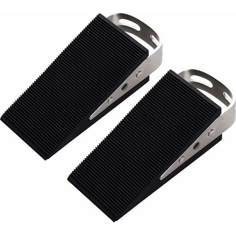 Cale Porte, Cale de Porte Caoutchouc Mise A Niveau Arret de Porte, pour Les Carrelages, Les Tapis,,2Pcs (1/5)