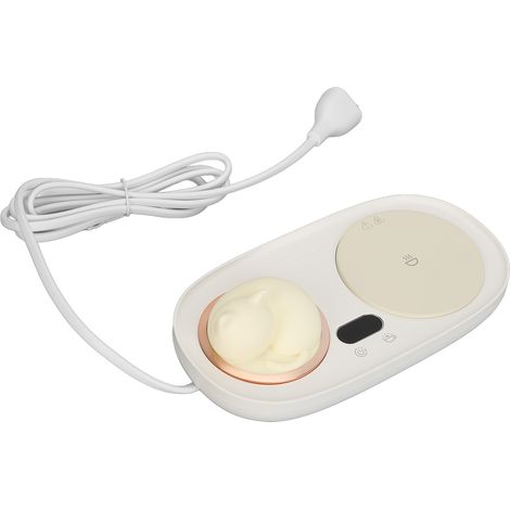 Chauffe-tasse électrique chat mignon, 3 températures réglables, pour café, thé et lait, prise US 110-220 V, blanc (1/5)