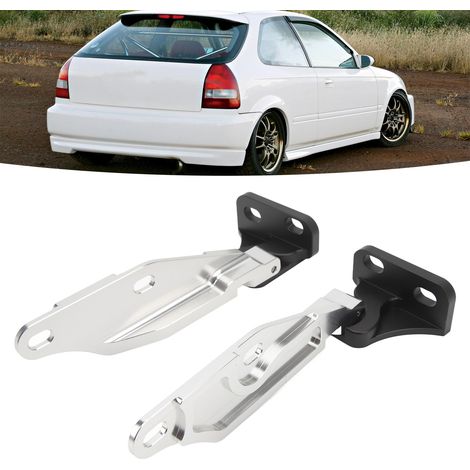Der aus gefrästem Aluminium gefertigte Motorhauben-Scharnier-Entriegelungsriegel ist für HONDA CIVIC EK 1996-2000 (DH-1062-S) geeignet. (1/5)