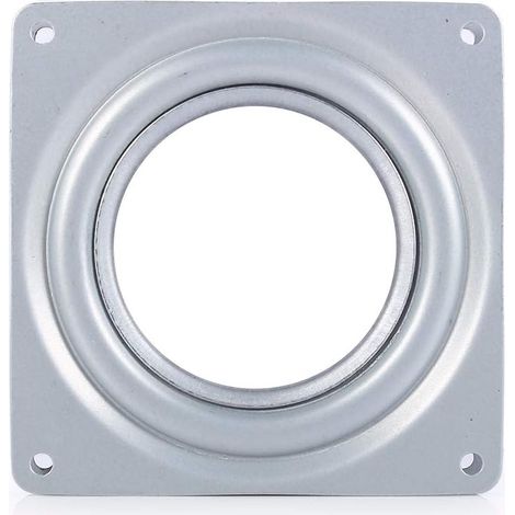 Swivel Plate, 4" Square Swivel Metal Turntable for TV Turntable Support