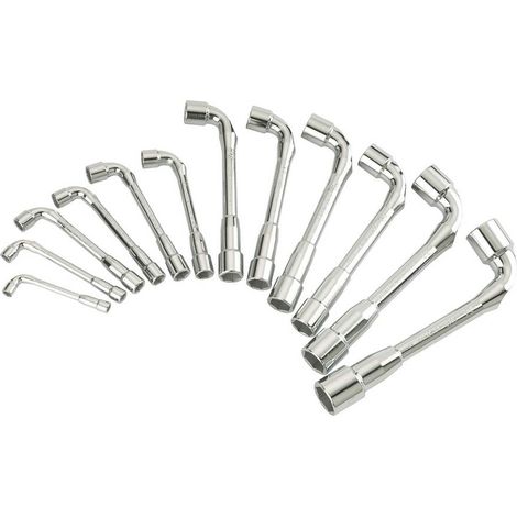 Jeu de 12 clés à pipe débouchées 6x12 pans SAM OUTILLAGE - 93SDJ12