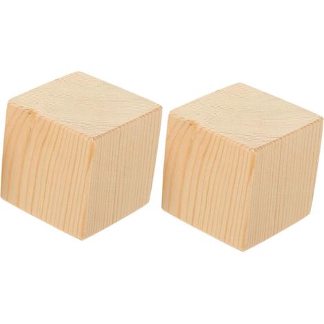 Rehausseurs de Meubles en Bois 6 Cm Pieds pour Table et Lit Cales Antidérapantes Adaptées aux Armoires et Canapés Lot de 2 (1/5)
