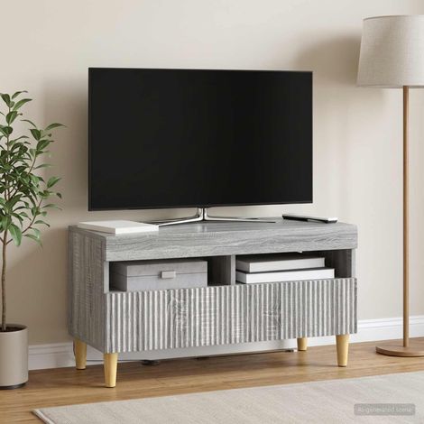 vidaXL LED TV Cabinet ARNHEM 81 x 35 x 43 cm Grey Sonoma (1/5)