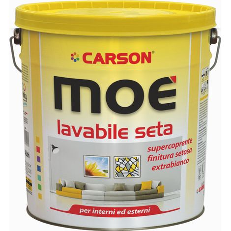 MoÉ lavabile bianco lt 14 – idropittura murale opaca, alta copertura, interni